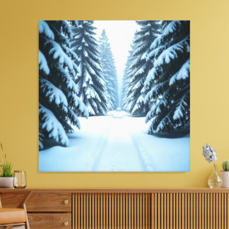 Toile Premium Wrapped Canvas Snowfall