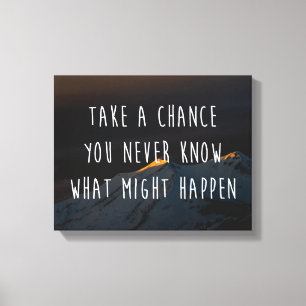 Toile Prenez à une occasion la citation de motivation