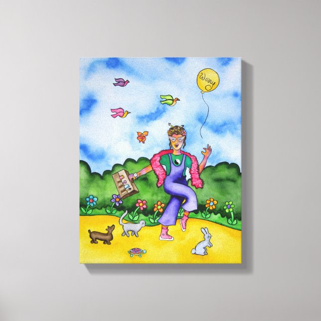 Toile Prenez le temps de moments de joie par Rita Loyd (Recto)