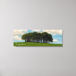 Toile Près de trois arbres La cornique est un point de 