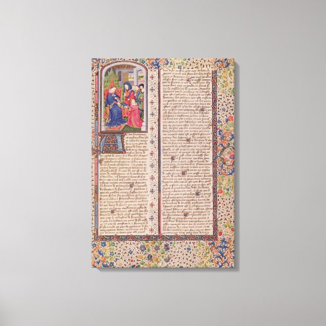 Toile Présentation de "La politique" au roi (Recto)