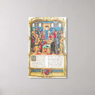 Toile Présentation des mémoires à Louis XI
