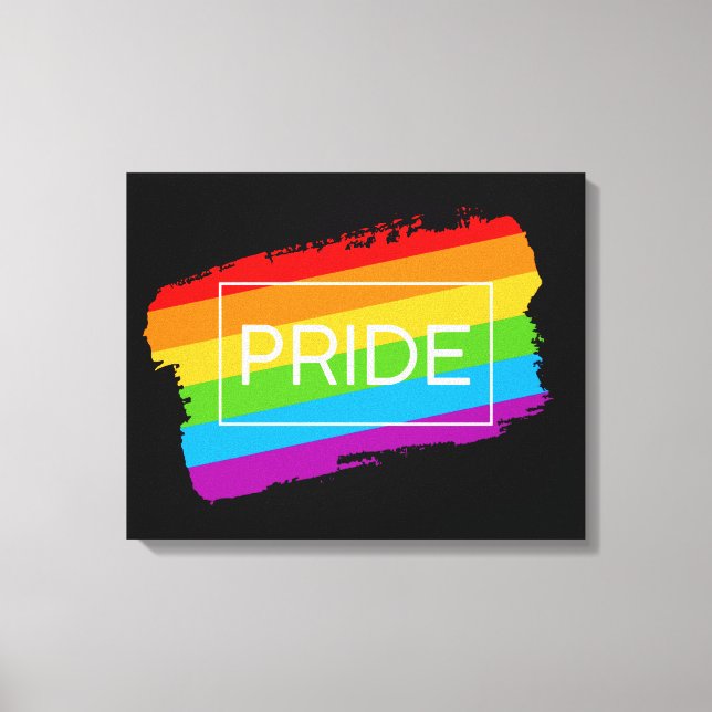Toile Pride Brushstroke Rainbow (Recto)