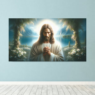Toile Prier Jésus