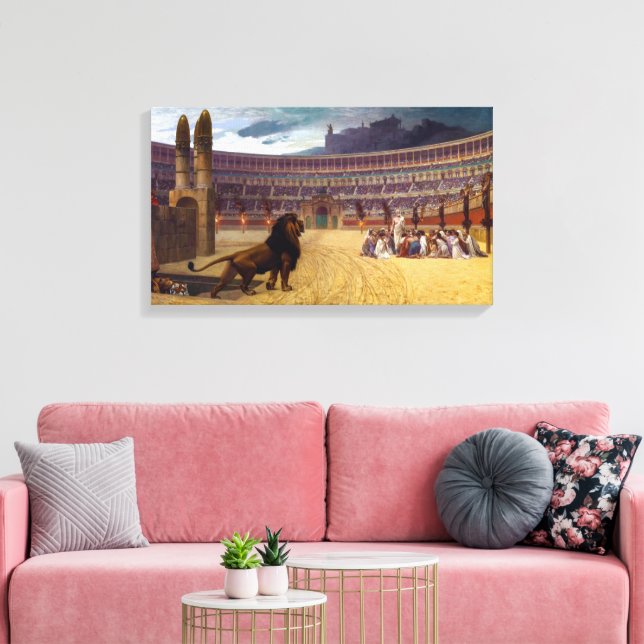 Toile Prière Dernière des martyrs chrétiens | J-L Gé me (Insitu(Salon))