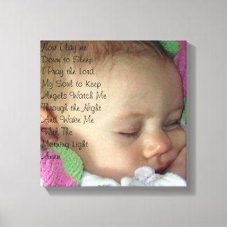 Toile Prière pour bébé