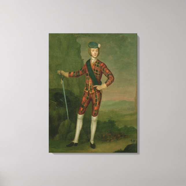 Toile Prince Charles Edward Stuart (Recto)