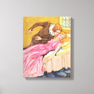 Toile Prince Charming baiser Beauté dormante