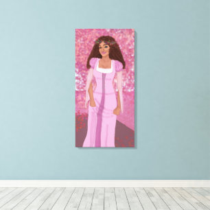 Toile Princesse dans la forêt rose   Fairytale   Whimsiq