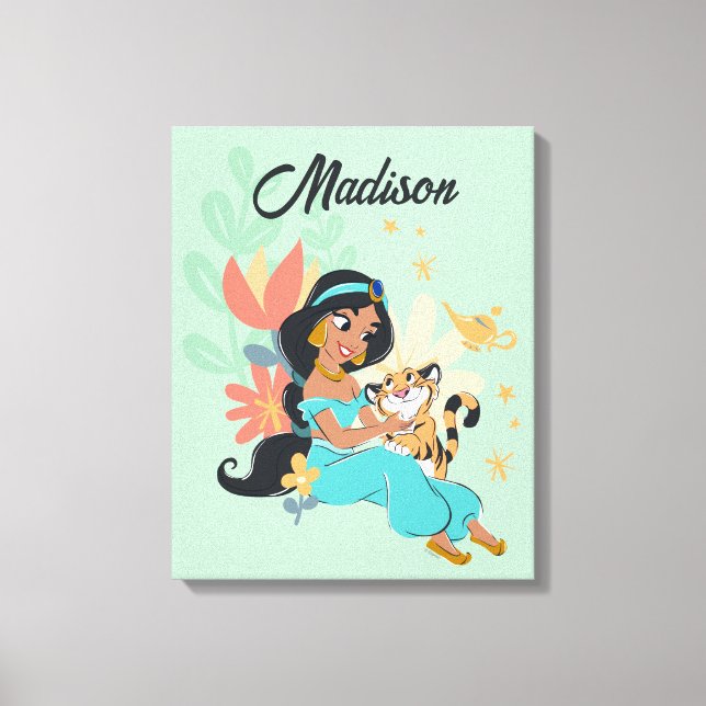 Toile Princesse Jasmine & Rajah - Moments magiques (Recto)