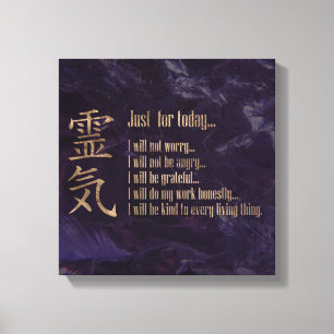 Toile Principes de Reiki - Préceptes de Reiki