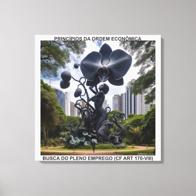 Toile PRINCÍPIOS DA ORDEM ECONÔMICA - CANVAS esticada (Recto)