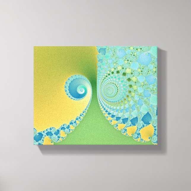 Toile Printemps Arrives - Art Fractal (Recto)