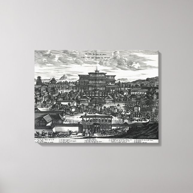 Toile Procession de Macao, illustration (Recto)