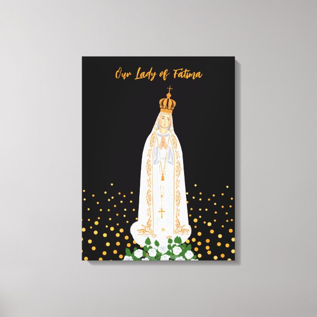 Toile Procession de Notre-Dame de Fatima aux bougies (Recto)