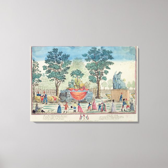 Toile Procession du Chariot de l'Agriculture (Recto)