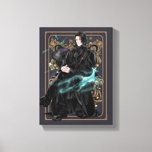 Toile Professeur Anime Severus Snape assis (Recto)