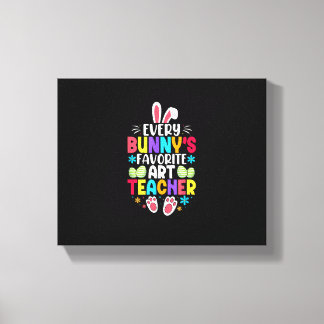 Toile Professeur de Bunny Pâques Thème de conception col