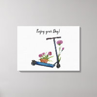 Profitez de votre journée aquarelle Art Canvas Imp