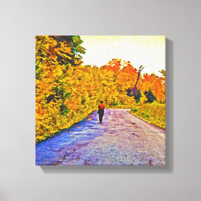 Toile Promenade d'automne (Recto)
