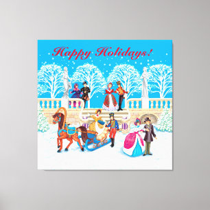 Toile Promenade hivernale