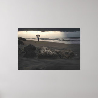 Toile Promenade Sur La Plage