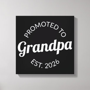 Toile Promu À Grand-Père Est. 2026 I