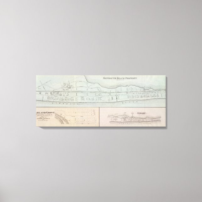 Toile Propriété de Monmouth Beach dans le New Jersey (Recto)