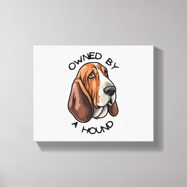 Toile Propriété de quelqu'un Basset Hound (Recto)
