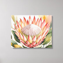 Protéa roi à l'aquarelle
