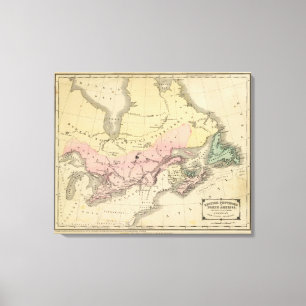 Toile Provinces britanniques de l'Amérique du Nord
