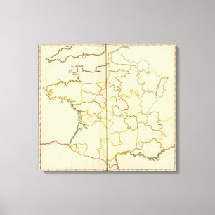 Toile Provinces, France Plan