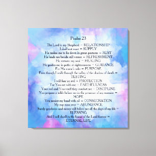 Toile Psaume 23