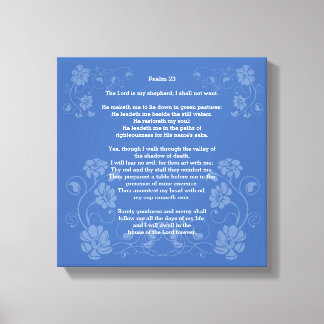 Toile Psaume 23 KJV,