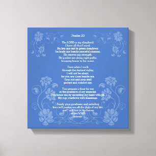 Toile Psaume 23 NLT,