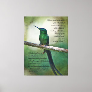 Toile Psaumes 91:1-4 Tableaux Inspirationnels