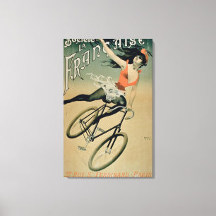 Toile Publicité par affichage "La Francaise de Societe"