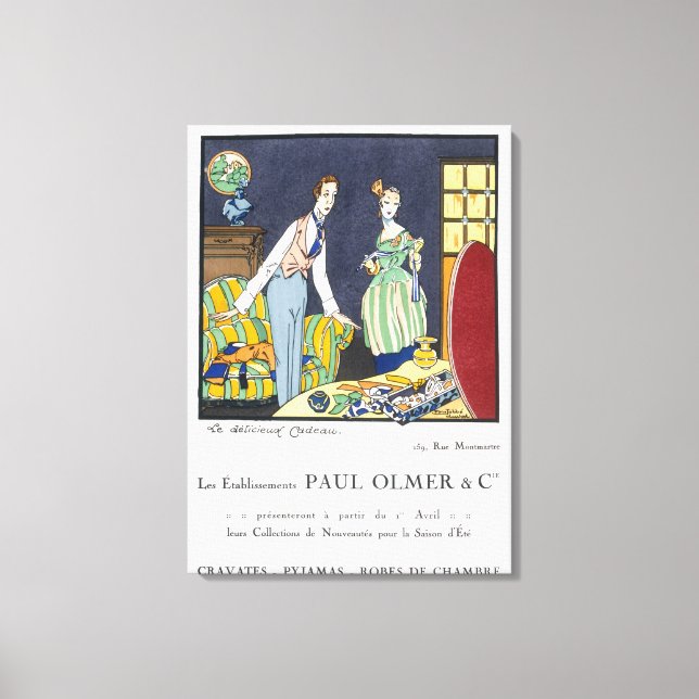 Toile Publicité pour la collection d'été de Paul Olmer, (Recto)