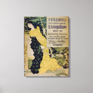 Toile Publicité pour le 'International Exhibi de Madrid
