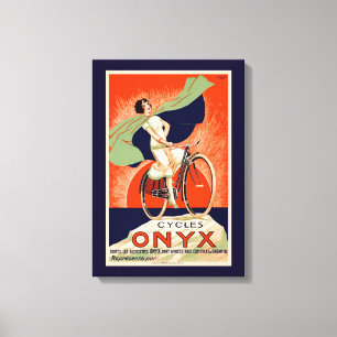 Toile Publicité vintage de vélos Onyx