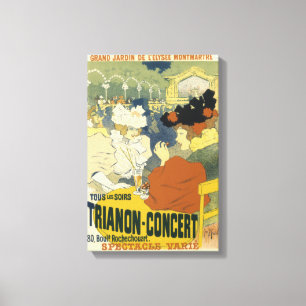 Toile Publicité vintage Trianon-Concert