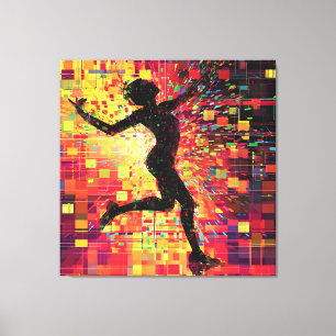 Toile Pulse pixellée