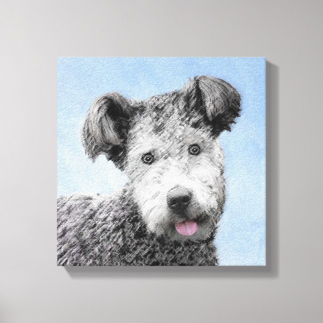 Toile Pumi Peinture - Cute Original Chien Art (Recto)