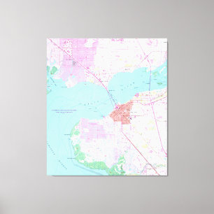 Toile Punta Gorda et port Charlotte la Floride Map