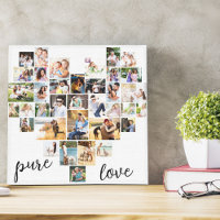 Pure Love Heart 36 Photo Collage Petit Carré