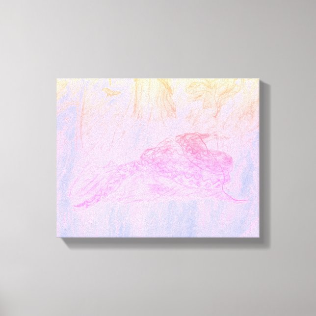 Toile Python in Mist Canvas Print (Recto)