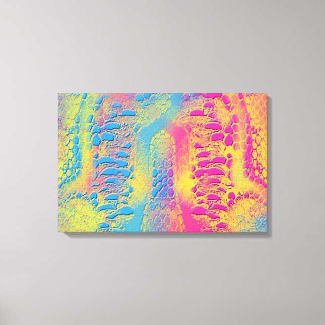 Toile PYTHON - moderne fractale décorative - (Recto)