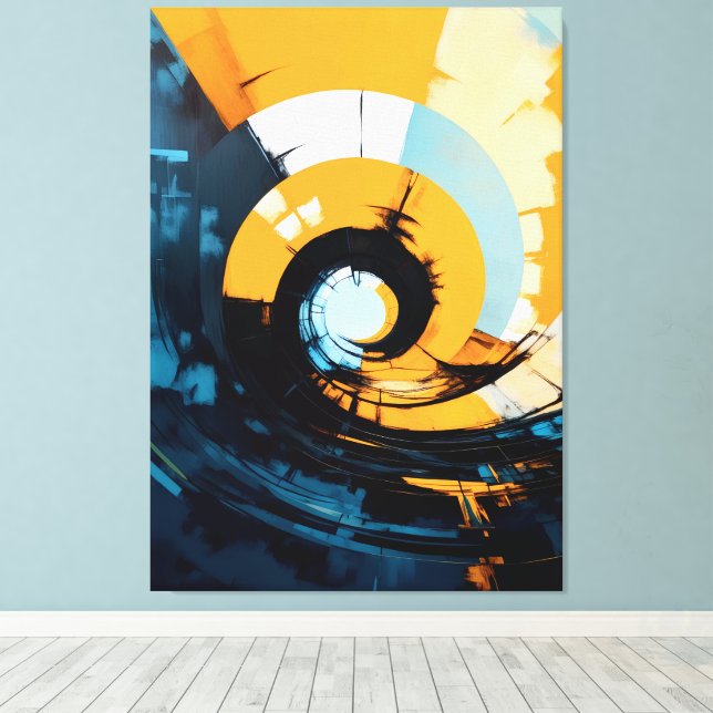 Toile Quadro abstrato Impressão em Tela (Insitu (Plancher de Bois))
