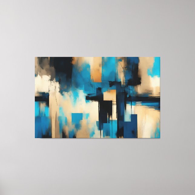Toile Quadro decorativo abstrato material Canvas (Recto)
