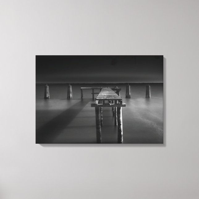 Toile Quai Abandonné Au Lac Monroe (Recto)